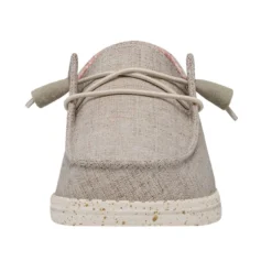 Wendy Chambray Wide - White Nut -Heydude Shop 40151 2BK WENDYCHAMBRAYWIDE WHITENUT LEFTFRONT