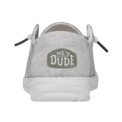 Wendy Sox Wide - Glacier Grey 12 Wendy Sox Wide - Glacier Grey -Heydude Shop 40152 1HD WENDYSOXWIDE GLACIERGREY LEFTBACK