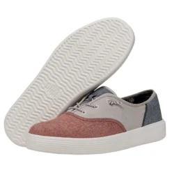 Conway Craft - Red White Blue -Heydude Shop 40179 6WM CONWAYMCRAFTLINEN REDWHITEBLUE PAIRBOTTOM