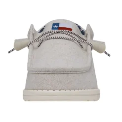 Wally Texas Canvas - Off White -Heydude Shop 40380 1LB WALLYTEXASCANVAS OFFWHITE LEFTFRONT