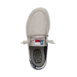 Wendy Texas Canvas - Off White -Heydude Shop 40381 1LB WENDYTEXASCANVAS OFFWHITE LEFTTOP