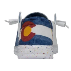 Wendy Colorado Watercolor - White -Heydude Shop 40383 100 WENDY COLORADOWATERCOLORWHITE LEFTBACK