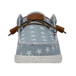 Wally Americana - Denim Star -Heydude Shop 40395 4NR WALLYAMERICANA DENIMSTAR LEFTFRONT