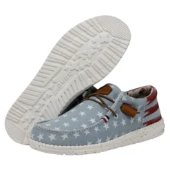 Wally Americana - Denim Star -Heydude Shop 40395 4NR WALLYAMERICANA DENIMSTAR PAIRBOTTOM 1