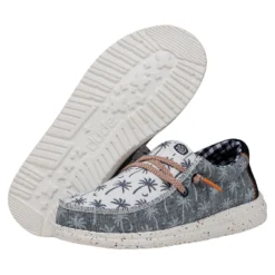 Wally Youth Tropical - Blue -Heydude Shop 40475 425 WALLYYOUTHTROPICAL BLUE PAIRBOTTOM