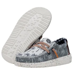 Wally Toddler Tropical - Blue -Heydude Shop 40477 425 WALLYTODDLERTROPICAL BLUE PAIRBOTTOM