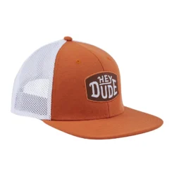 Trucker Cap - Orange 9 Trucker Cap - Orange -Heydude Shop 41004 810 TruckerHat Orange Side