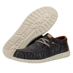 Wally Jersey - Charcoal 10 Wally Jersey - Charcoal -Heydude Shop FW23 M 40169 025 WALLY JERSEY CHARCOAL LEFT PAIROUTSOLE