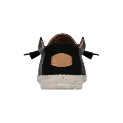 Wally Washed Canvas - Black 12 Wally Washed Canvas - Black -Heydude Shop FW23 M 40296 001 WALLY WASHED CANVAS BLACK LEFT BACK