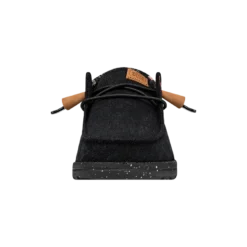 Wendy Washed Canvas - Black -Heydude Shop FW23 W 40297 001 WENDY WASHED CANVAS BLACK LEFT FRONT