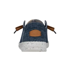 Wendy Washed Canvas - Navy -Heydude Shop FW23 W 40297 410 WENDY WASHED CANVAS NAVY LEFT BACK
