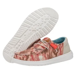 Wendy Funk Oasis - Pink -Heydude Shop FW23 W 40410 680 WENDY FUNK OASIS PINK LEFT PAIROUTSOLE